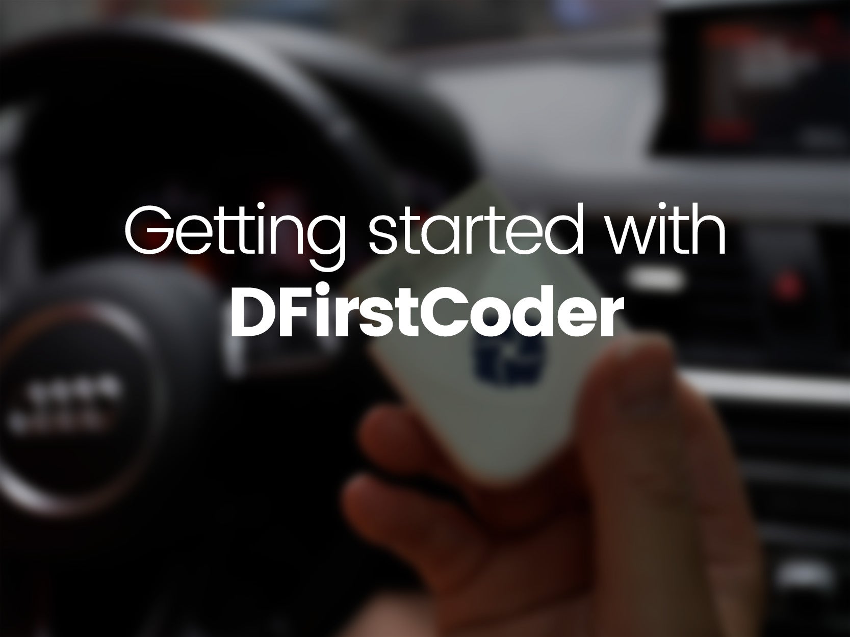 Getting started with DFirstCoder