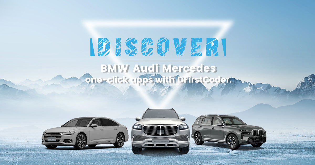 Discover BMW, Audi and Mercedes one-click apps with DFirstCoder